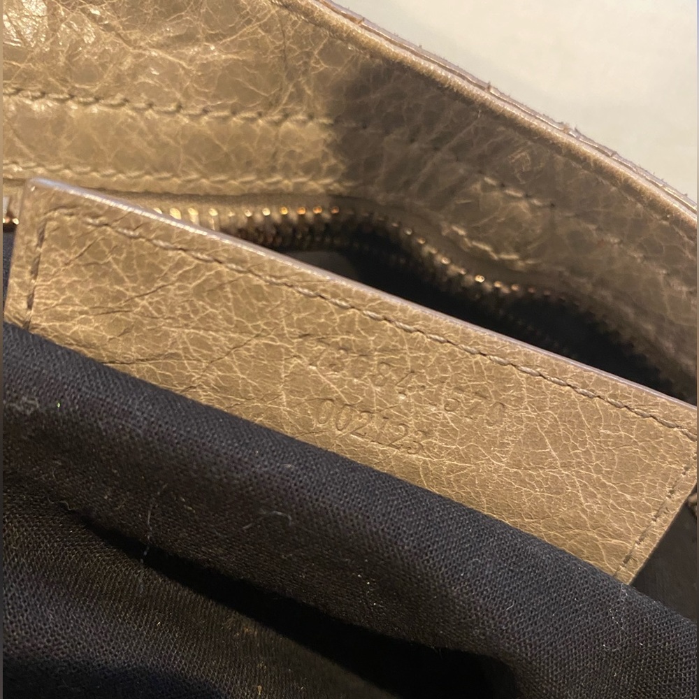Balenciaga City Bag AUTHENTIC Rose Gold Pewter Leather Purse - Picture 7 of 7